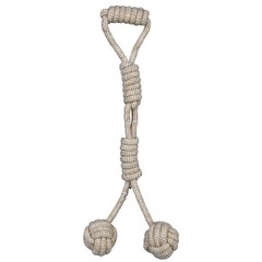 Trixie Przeciągacz z dwiema sznurowymi piłkami, 54cm