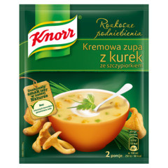 Knorr Rozkosze podniebienia Kremowa zupa z kurek ze szczypiorkiem