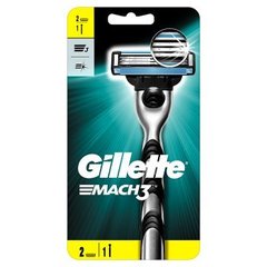 Gillette Mach3 Rączka maszynki do golenia + 2 ostrza wymienne