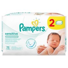 Pampers Sensitive chusteczki dla niemowląt 2 x 56 sztuk