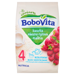 Bobovita Kaszka mleczno-ryżowa malina po 4 miesiącu