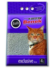 Super Benek Exclusive line balls- żwirek zbrylający kulkowy dla kota