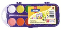 Wiodąca Marka FARBY AKWARELOWE 12 KOLORÓW