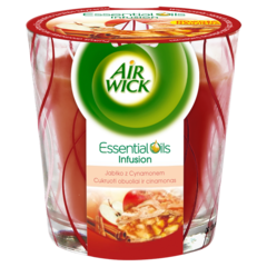 Air Wick Essential Oils Infusion Świeczka o zapachu jabłka z cynamonem