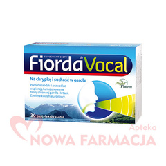 Fiorda Vocal - na chrypkę i suchość w gardle, pastylki do ssania