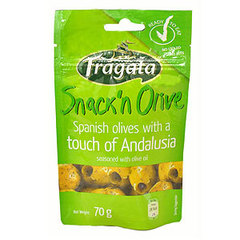 Fragata Snack'n Olive Zielone oliwki drylowane z czosnkiem tymiankiem oraz oliwą z oliwek