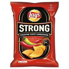 Lay's Strong Pikantne chipsy karbowane o smaku ostre chilli