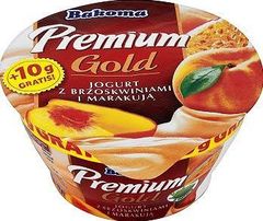 Bakoma Premium Gold Jogurt z brzoskwiniami i marakują