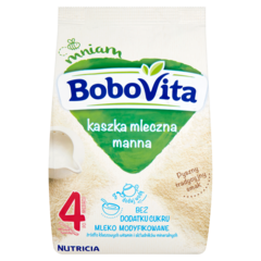 Bobovita Kaszka mleczna manna bez dodatku cukru po 4 miesiącu