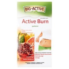 Big-Active Active Burn Suplement diety Herbatka ziołowo-owocowa 40 g (20 torebek)