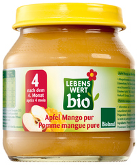 Lebenswert Deser dla niemowląt jabłko z mango Bio