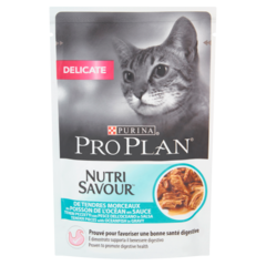 Pro Plan PRO PLAN Delicate Nutrisavour Pełnoporcjowa karma dla dorosłych kotów z rybą oceaniczną w sosie