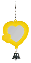 Trixie Zabawka dla ptaków lusterko serce + dzwonek 8cm