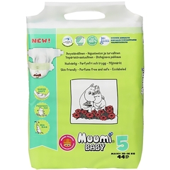 Muumi Baby Pieluchy 5 Maxi pieluchomajtki hipoalergiczne i ekologiczne (10-16kg)