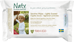 Naty Nature Babycare NATY NATURE BABYCARE ECO Sensitive 56 szt., perfumowane - chusteczki nawilżane
