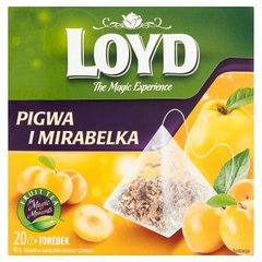 Loyd Herbatka owocowa aromatyzowana o smaku pigwy i mirabelki 40 g (20 torebek)