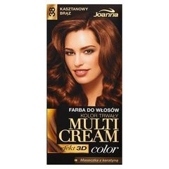 Joanna Multi Cream color Farba do włosów 38 Kasztanowy brąz