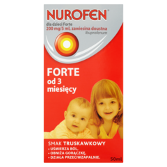 Nurofen Forte od 3 miesięcy 200 mg/5 ml Zawiesina doustna dla dzieci smak truskawkowy