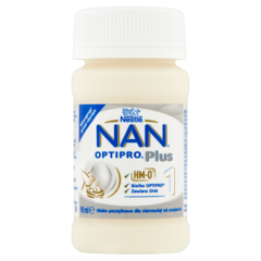 Nestlé NAN OPTIPRO Plus 1 HM-O Mleko początkowe dla niemowląt od urodzenia w płynie