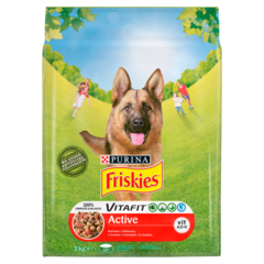 Friskies Vitafit Active Karma dla psów z wołowiną 3 kg