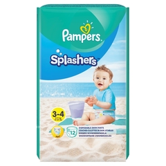 Pampers Pampers Splashers, R3-4, 12 jednorazowych pieluch do pływania
