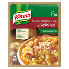 Knorr Fix świderki z kiełbasą w sosie grzybowym
