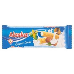 Alaska Rurki kukurydziane nadziewane kremem o smaku kokosowym