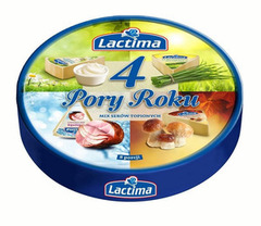 Lactima 4 Pory Roku Mix serów topionych (8 porcji)