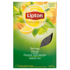 Lipton O smaku Owoce cytrusowe Herbata zielona aromatyzowana liściasta