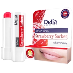 Delia Cosmetics Strawberry Sorbet Witaminowy balsam do ust