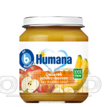 Humana 100% Organic Deserek jabłko-banan po 6. miesiącu