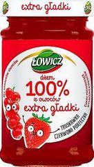 Łowicz 100% z owoców Extra gładki truskawka czerwona porzeczka
