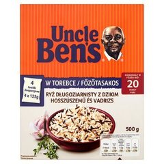 Uncle Ben's Ryż długoziarnisty z dzikim (4 torebki)