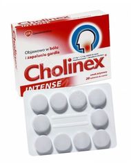 Cholinex Intense 2,5 mg + 1,2 mg Tabletki do ssania smak jeżynowy