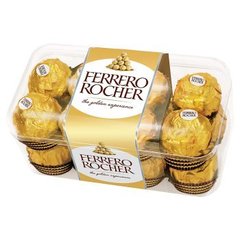 Ferrero Rocher Chrupiący smakołyk z kremowym nadzieniem i orzechem laskowym w czekoladzie