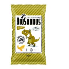 BioSaurus Ekologiczne pieczone chrupki kukurydziane o smaku serowym