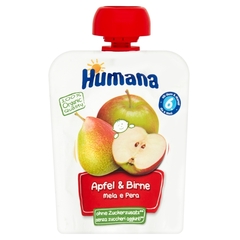 Humana 100% Organic Mus jabłko-gruszka po 6 miesiącu