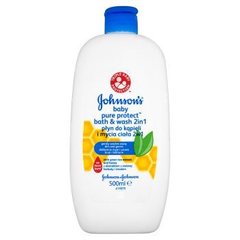 Johnson's Baby Pure Protect Płyn do kąpieli i mycia ciała 2w1