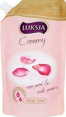 Luksja Creamy Rose Petal and Milk Proteins Kremowe mydło w płynie opakowanie uzupełniające