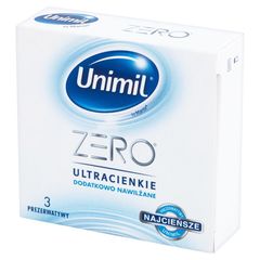 Unimil  Zero Prezerwatywy 3 sztuki