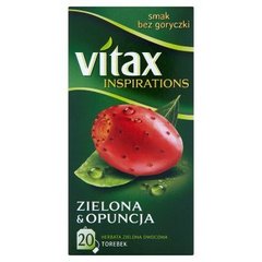 Vitax Inspirations Zielona and Opuncja Herbata zielona owocowa (20 torebek)