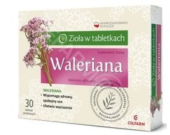 Colfarm Zioła w tabletkach Waleriana Suplement diety