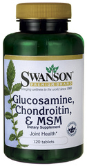 SWANSON Glukozamina, Chondroityna & MSM Suplement Diety