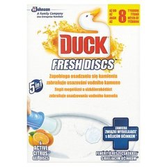 Duck Fresh Discs Active Citrus Żelowy krążek do toalety o zapachu cytrynowym