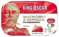 King Oscar Wątróbki z dorsza po węgiersku