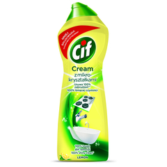 Cif Cream Lemon z mikrokryształkami Mleczko do czyszczenia powierzchni