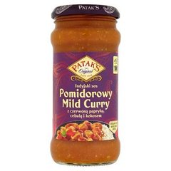 Patak's Indyjski sos pomidorowy Mild Curry z czerwoną papryką cebulą i kokosem