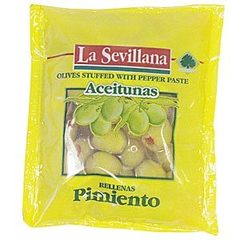 La Sevillana Hiszpańskie oliwki nadziewane pastą paprykową