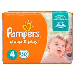 Pampers Pampers Sleep & Play Rozmiar 4 (Maxi), 50 Pieluszek