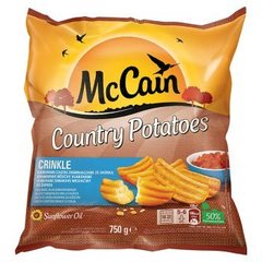 Mccain Country Potatoes Crinkle Karbowane cząstki ziemniaczane ze skórką